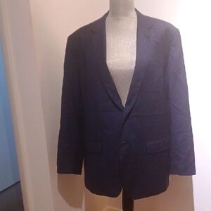 BONOBOS men's Guabello Jacket 100% Wool single Breasted Lined EUC 46 R